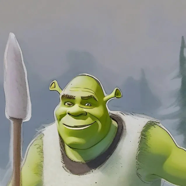 chat with ai character: shrek's party