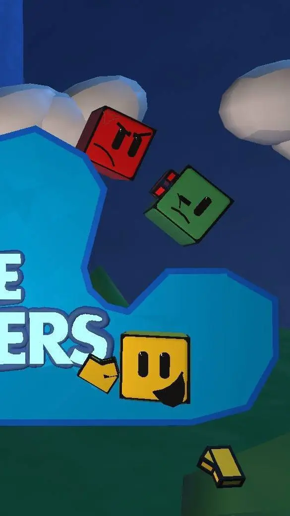 ai character: cube runners horor background