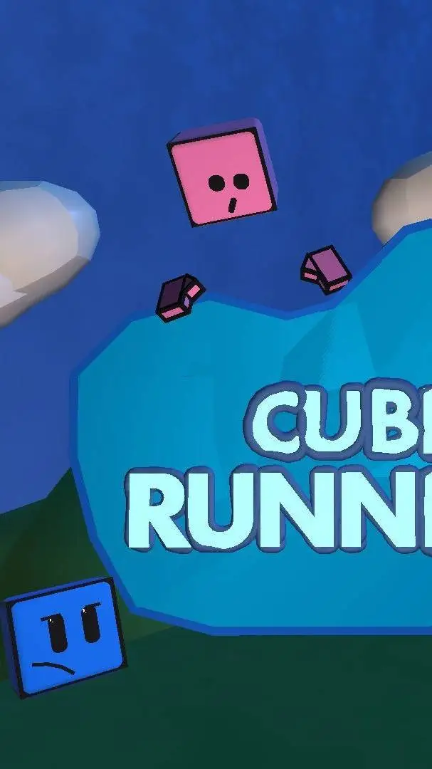 ai character: cubes background
