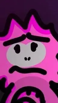 ai character: pink gt gorilla  background