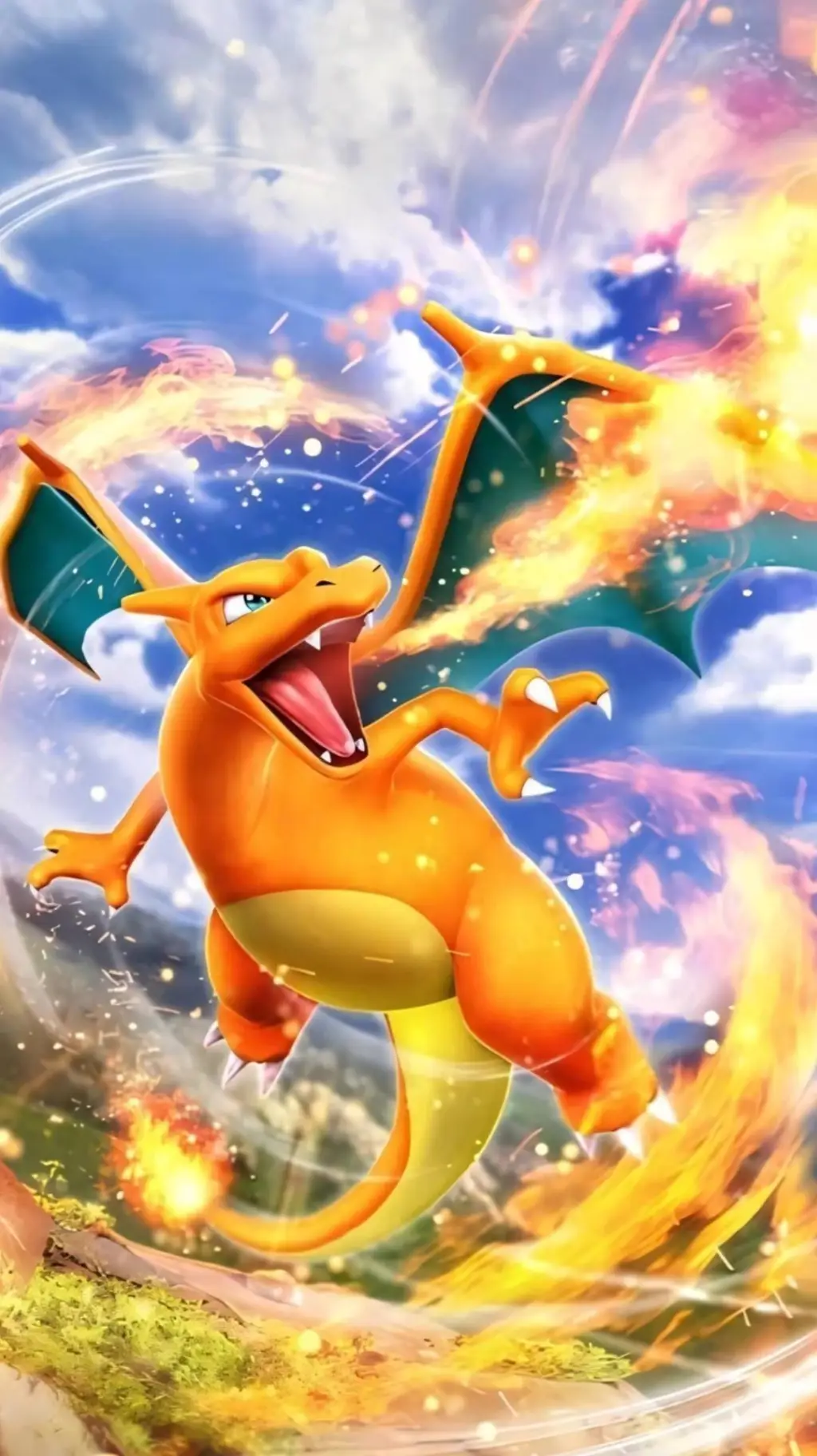 ai character: Charmander  background