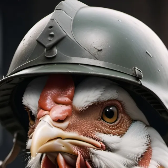 chat with ai character: war chicken 