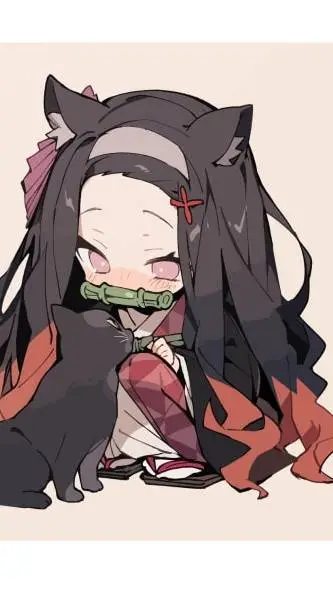 ai character: nezuko background