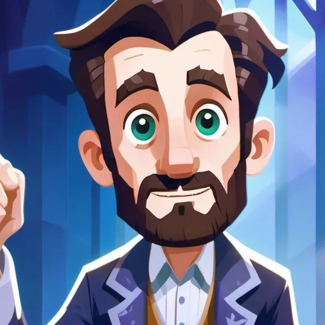 chat with ai character: creepy man