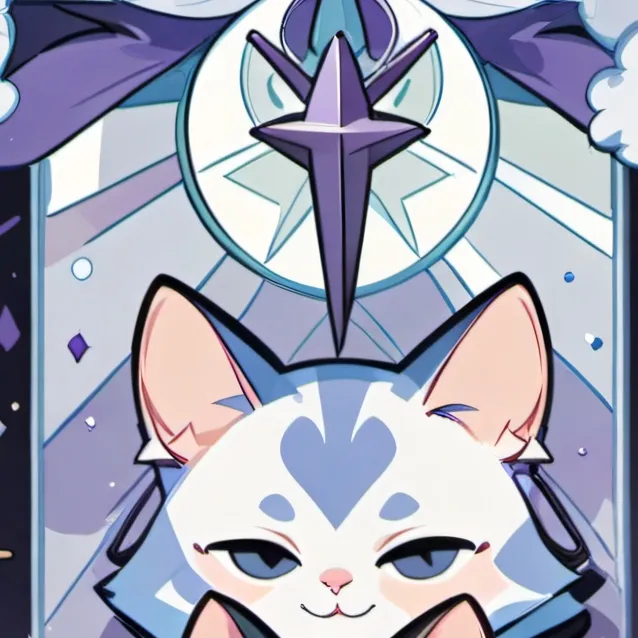 chat with ai character: blue and green cat