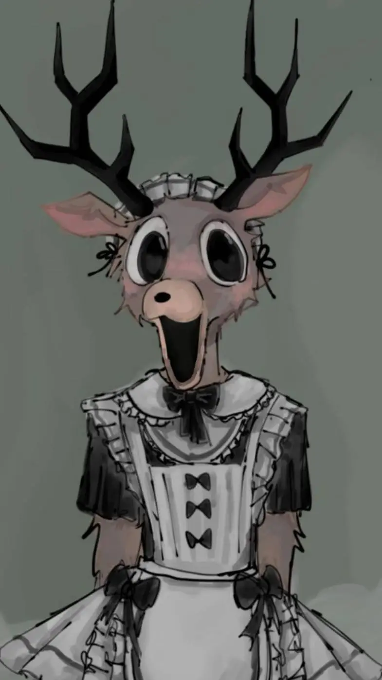 ai character: Олень background