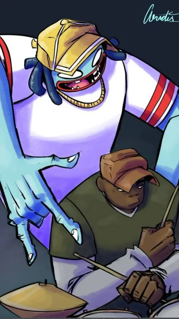 ai character: Russel & Del background