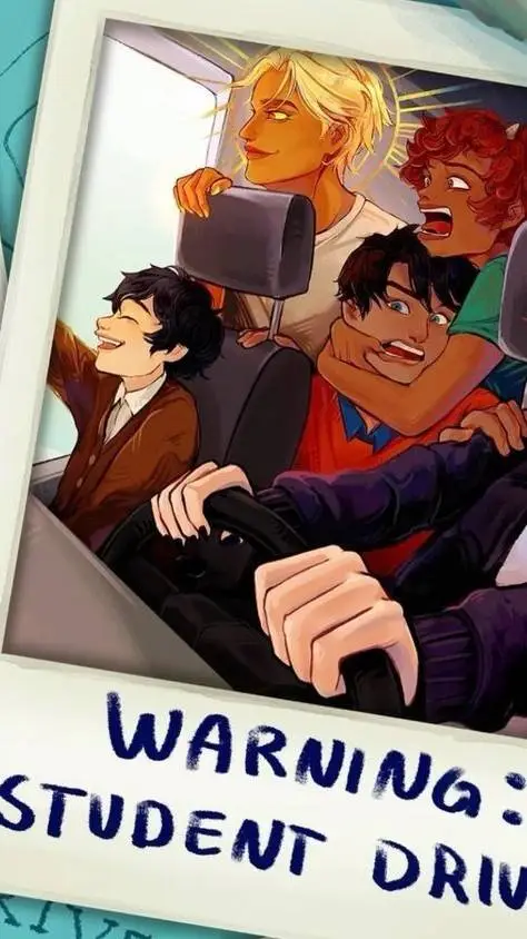 ai character: PJO roadtrip background