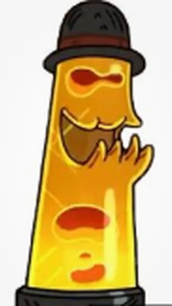 ai character: Lava Lamp background