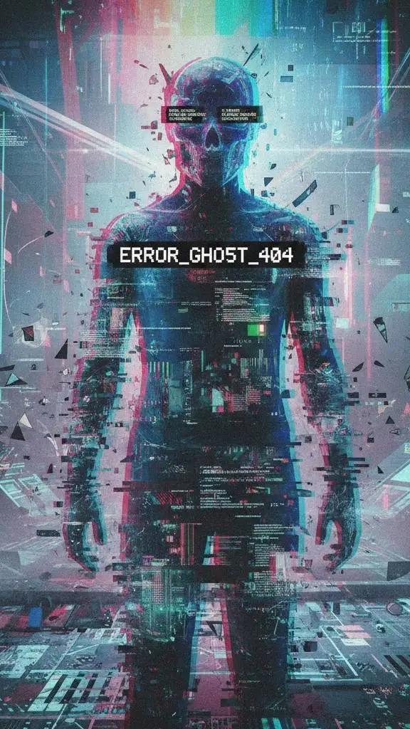 ai character: ERROR_GHO5T_404 background