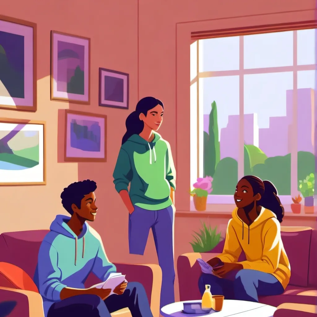chat with ai character: group home