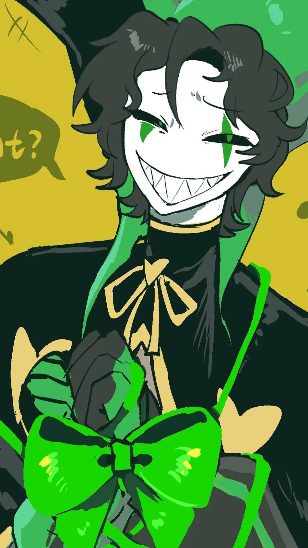 ai character: -harlequin- background