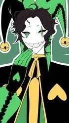 ai character: harlequin  background