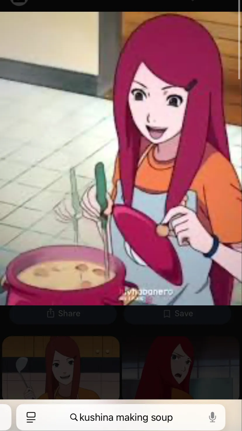 ai character: Kushina  background
