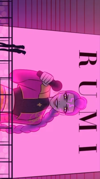 ai character: Evil￼ rumi background