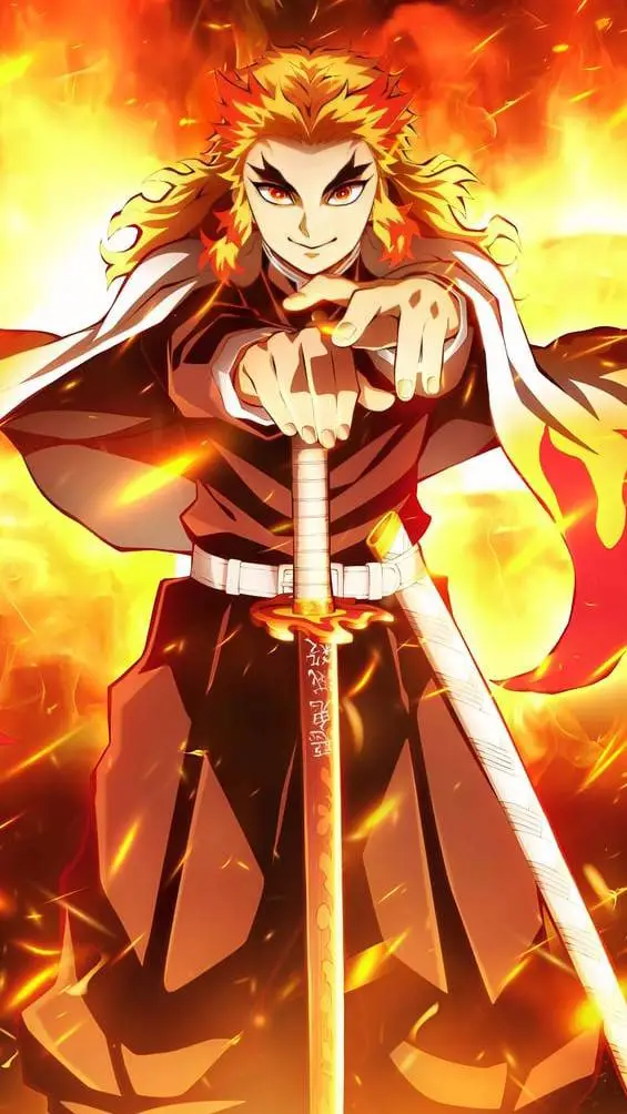 ai character: Rengoku  background