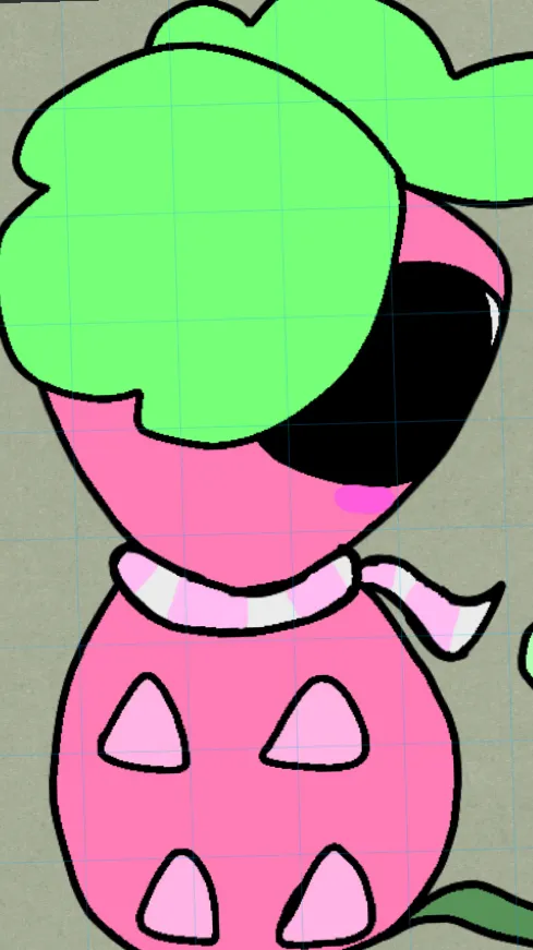 ai character: lil cute sprout!  background