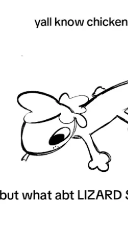 ai character: Lizard sprout!  background