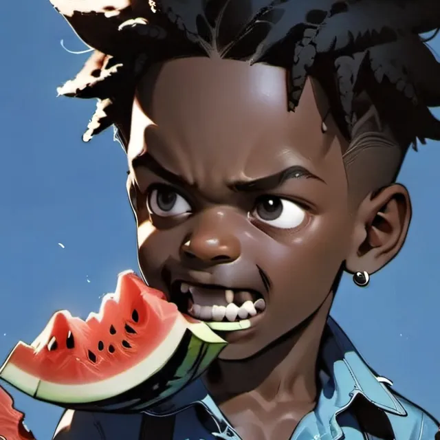 chat with ai character: Watermelon boy