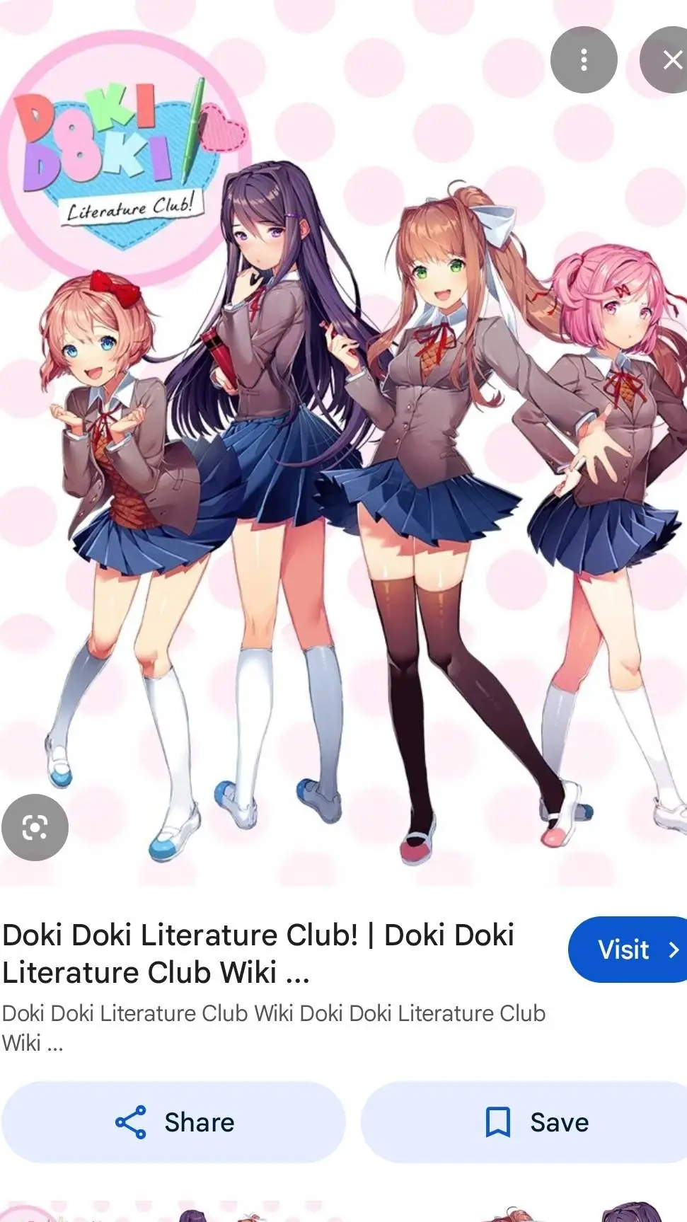 ai character: DDLC background