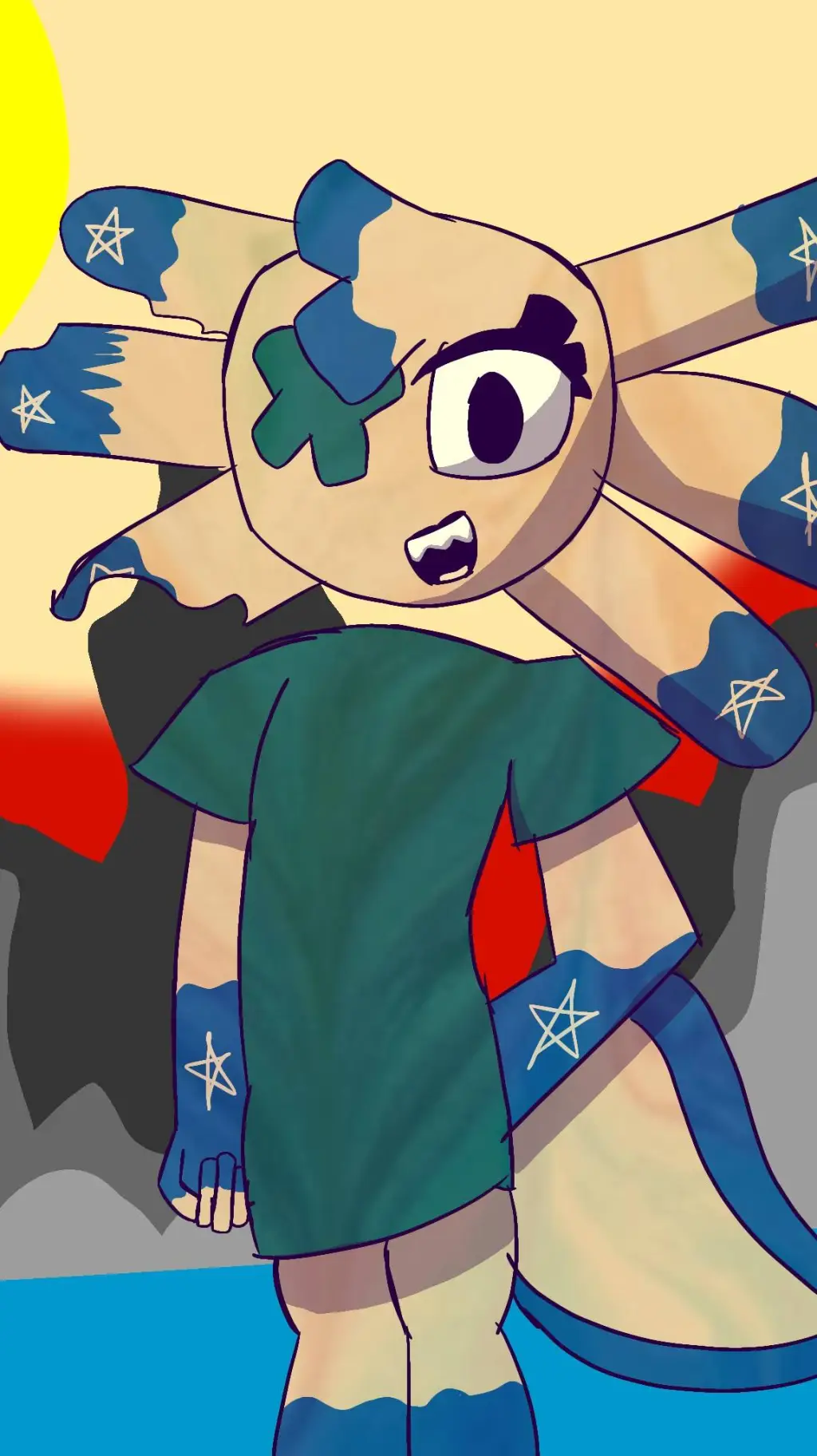 ai character: ~spire the axolot~ background