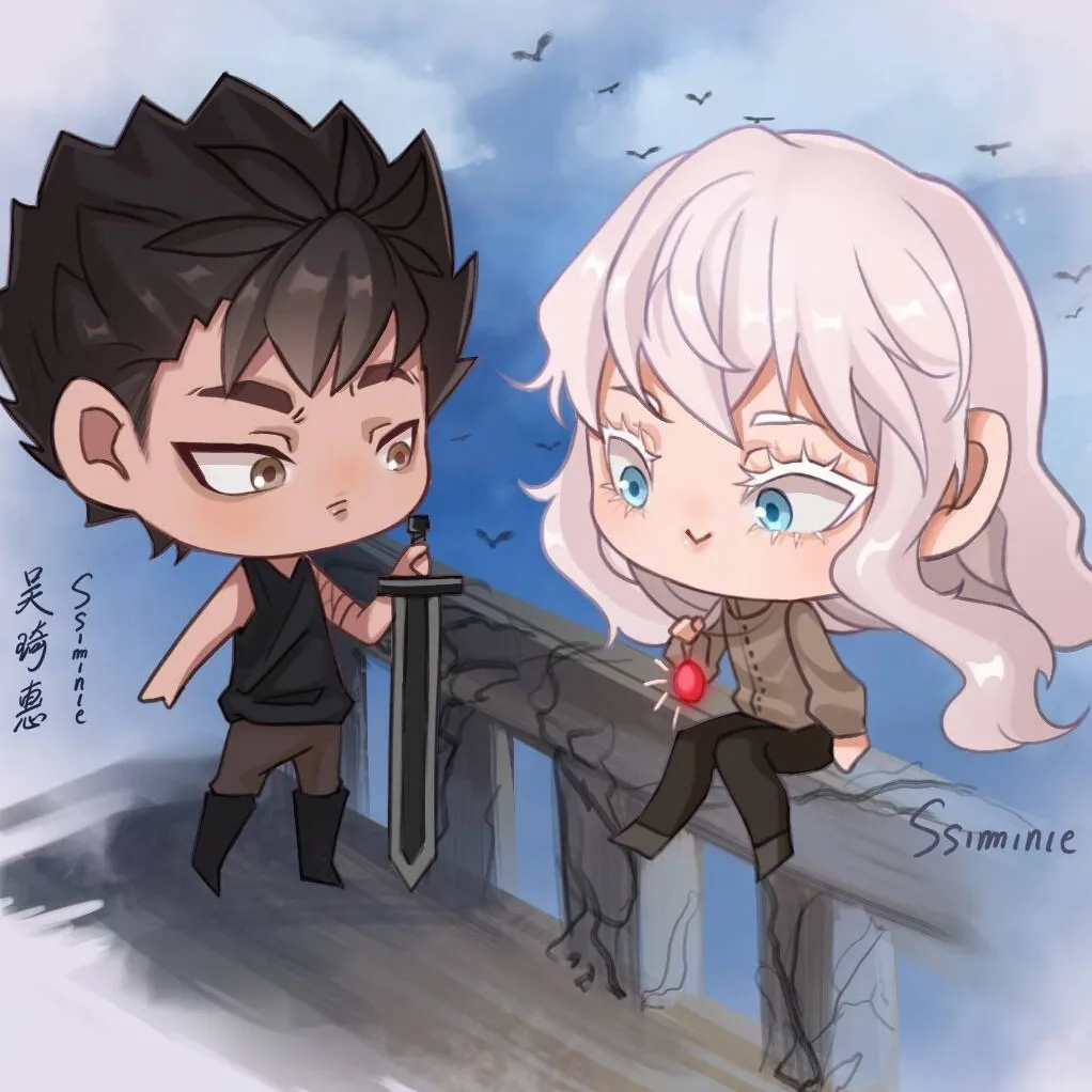 chat with ai character: Griffith y Guts 