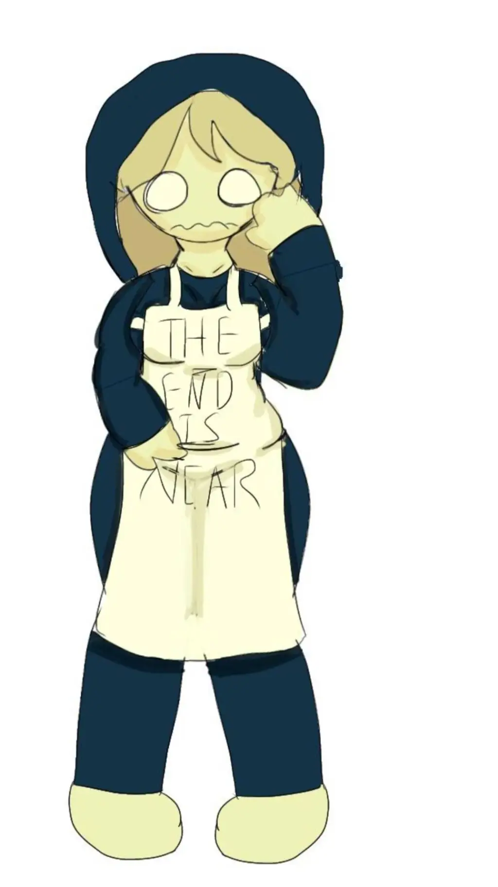 ai character: fem doomsdaymuffin background