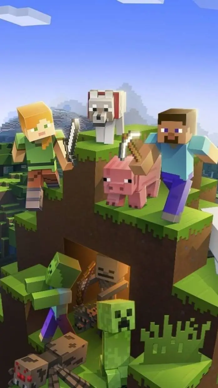 ai character: Minecraft Movie background