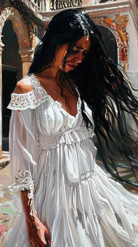 ai character: la gitana Clara  background