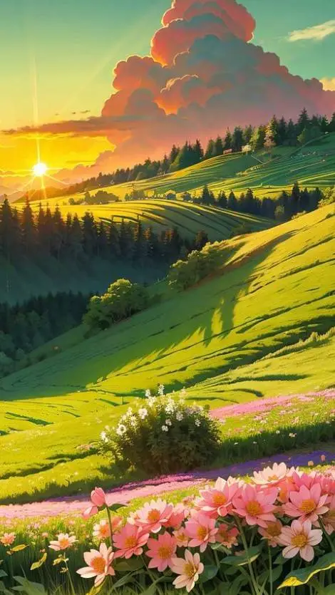 ai character: *GreenHills Zone* background