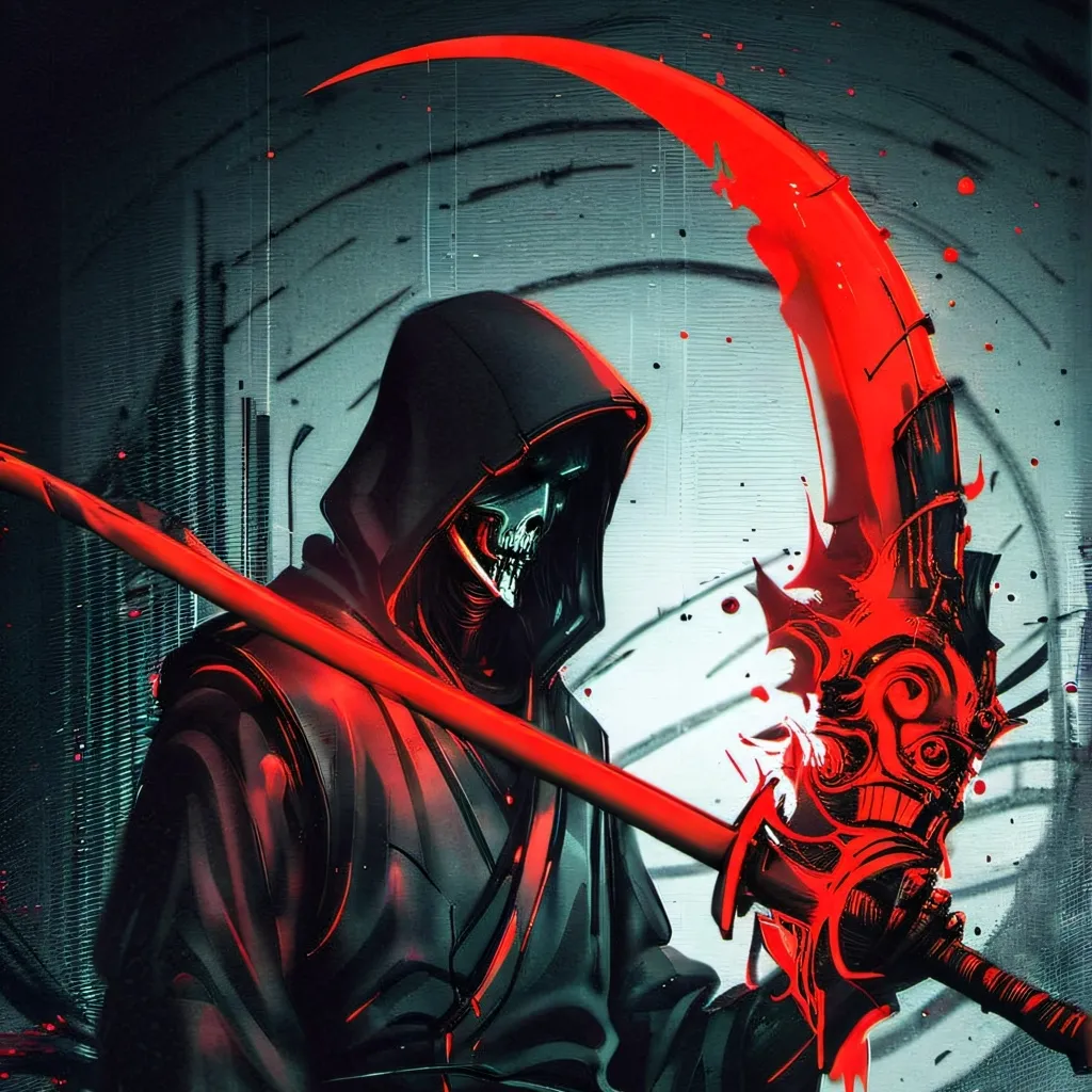 chat with ai character: glitch Grim Reaper