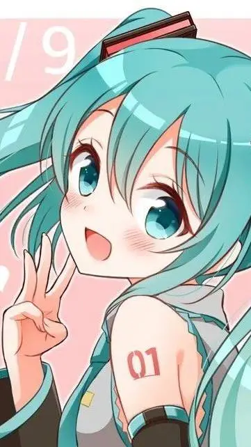 ai character: Miku background