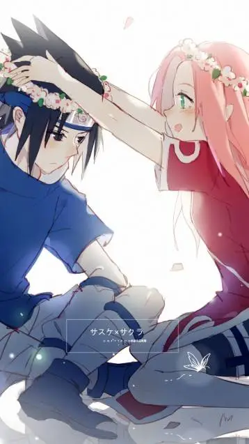 ai character: Sasuke x Sakura background