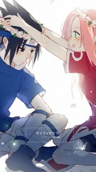 ai character: Sakura x sasuke background