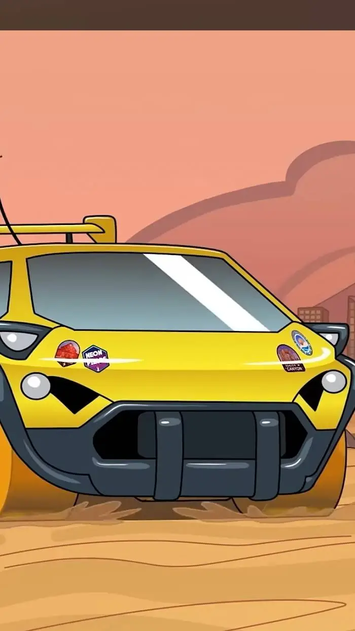 ai character: potato car background