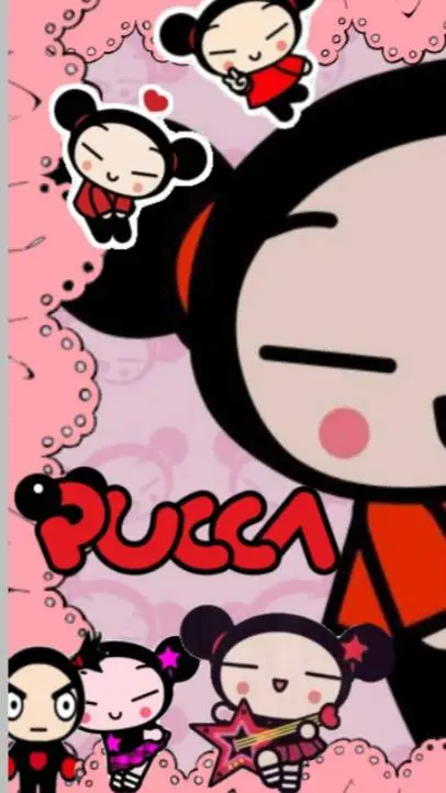 ai character: Pucca!! <3 background