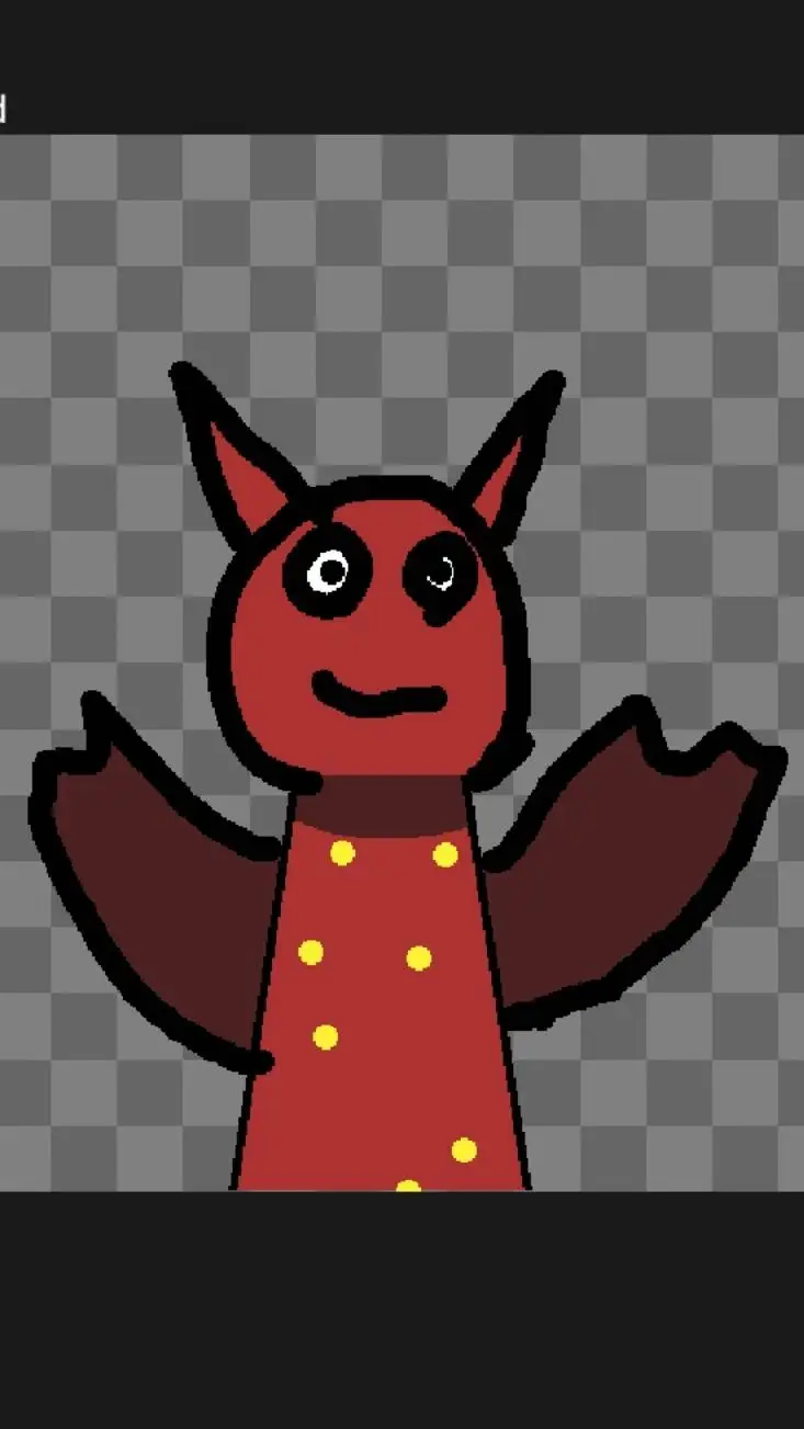 ai character: dots background