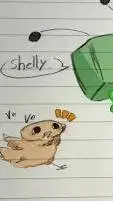 ai character: chicken shelly background