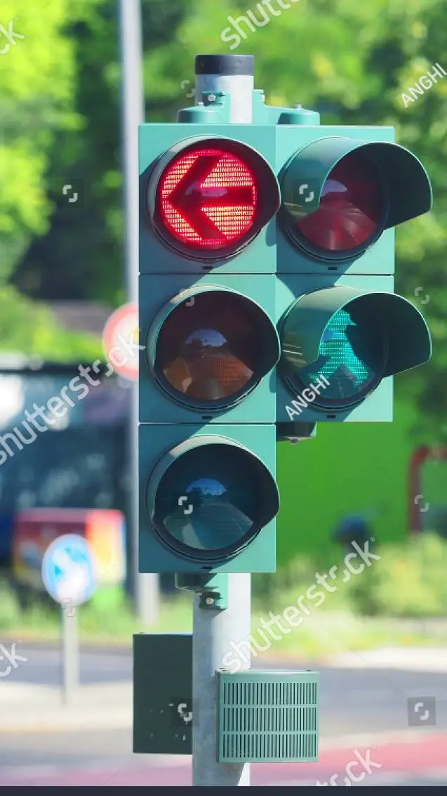 ai character: traffic light EU background