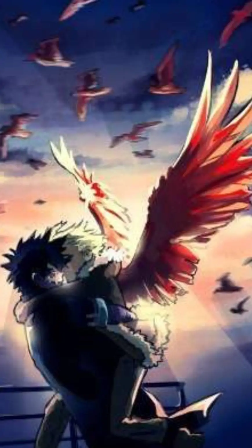 ai character: Hawks X Dabi house background