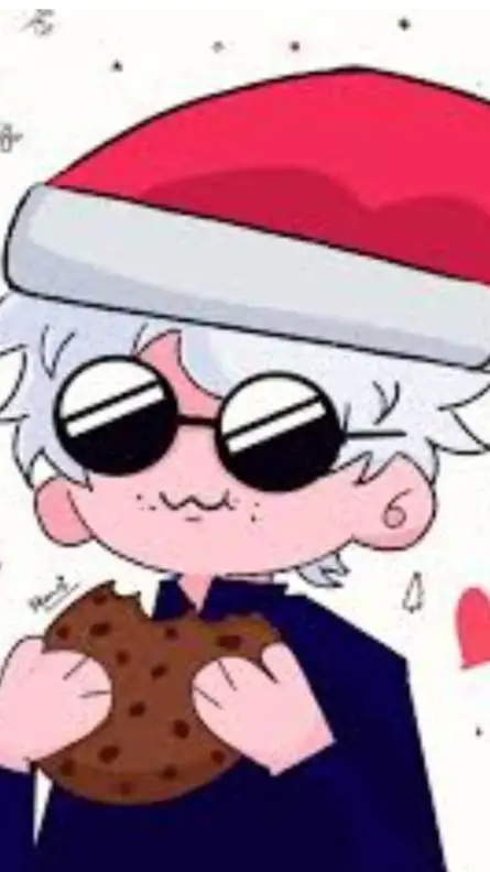 ai character: JJK Christmas background