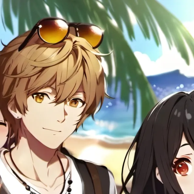chat with ai character: Beach day
