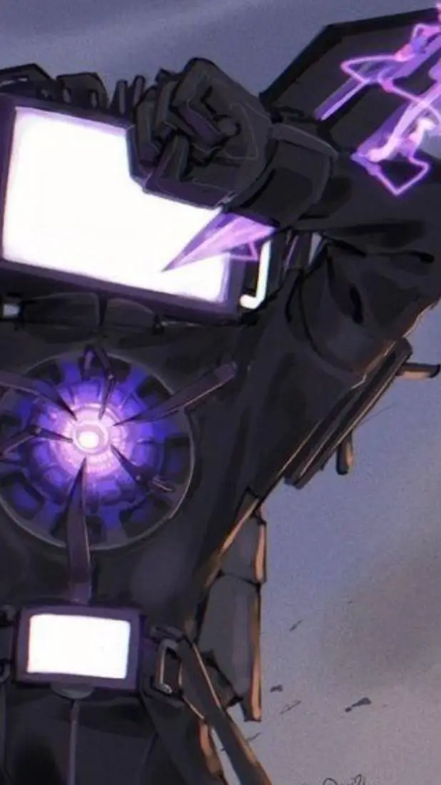 ai character: titan tv man background