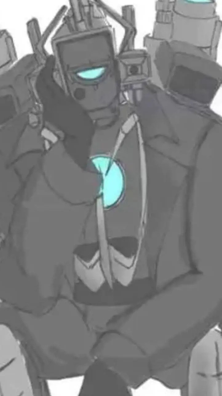 ai character: titan camera man background