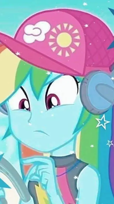 ai character: rainbow dash background