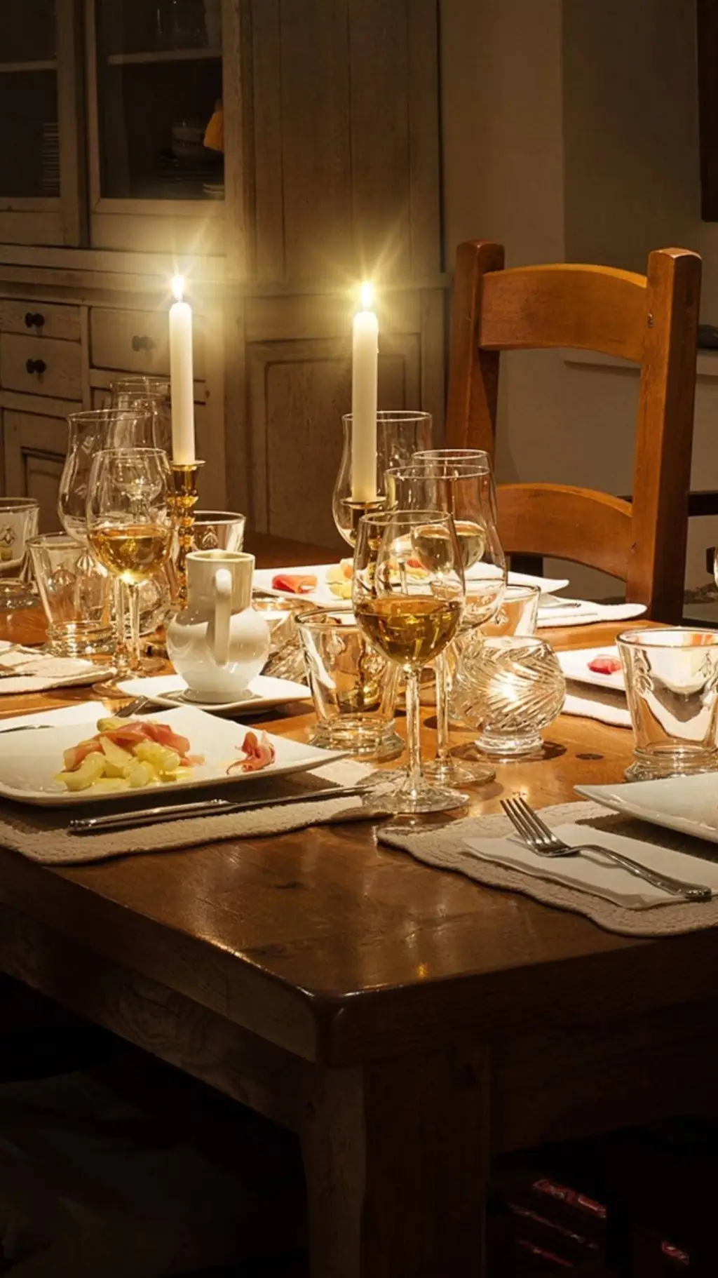 ai character: Family dinner  background