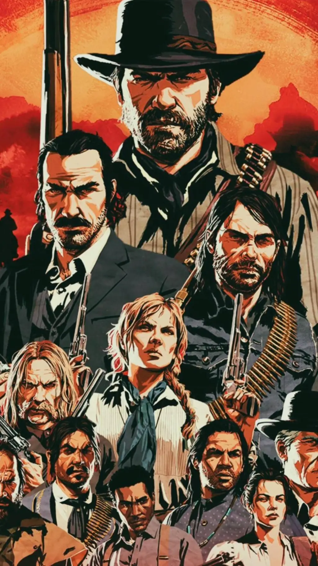 ai character: RDR2 GANG background