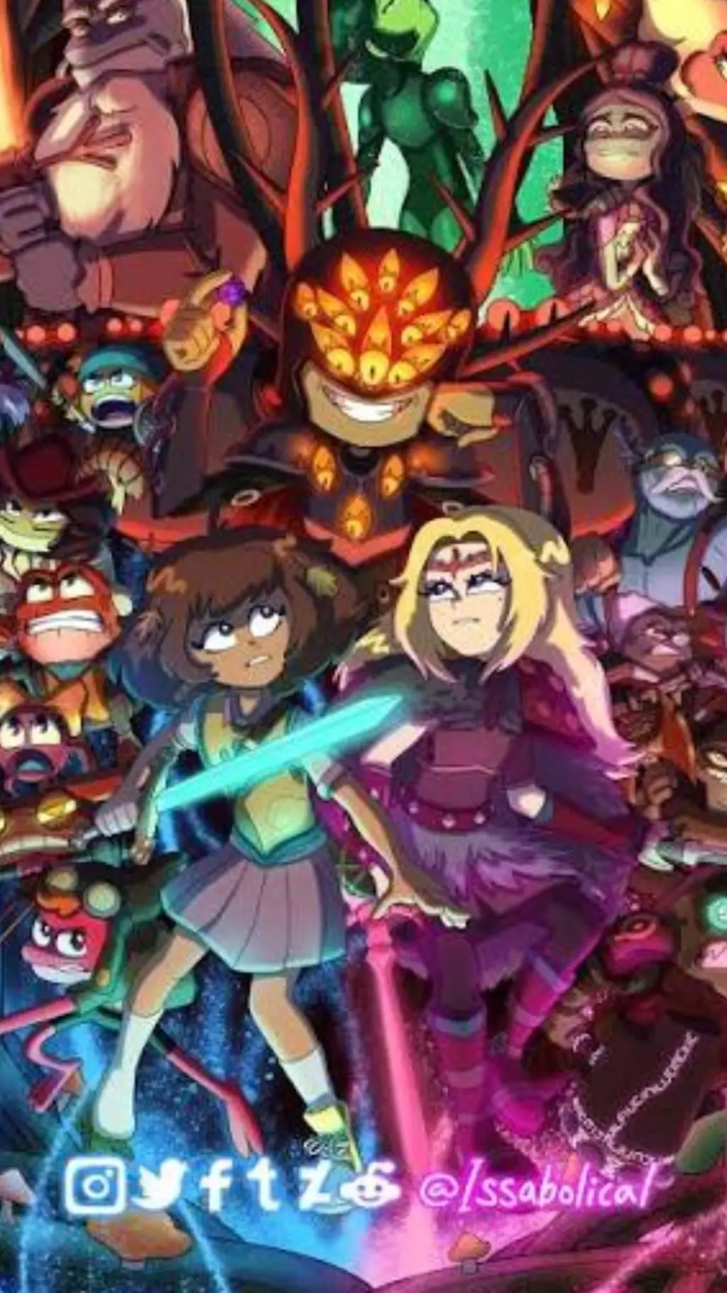 ai character: Amphibia background