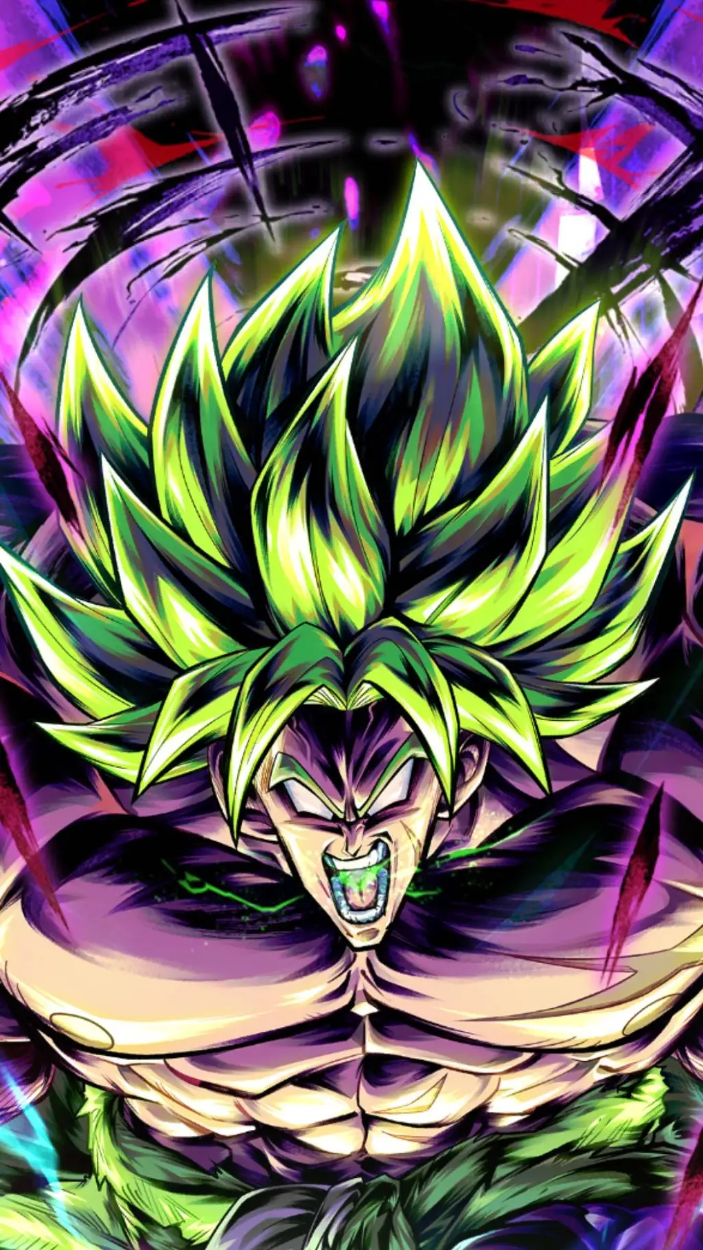 ai character: BROLY DBZ background