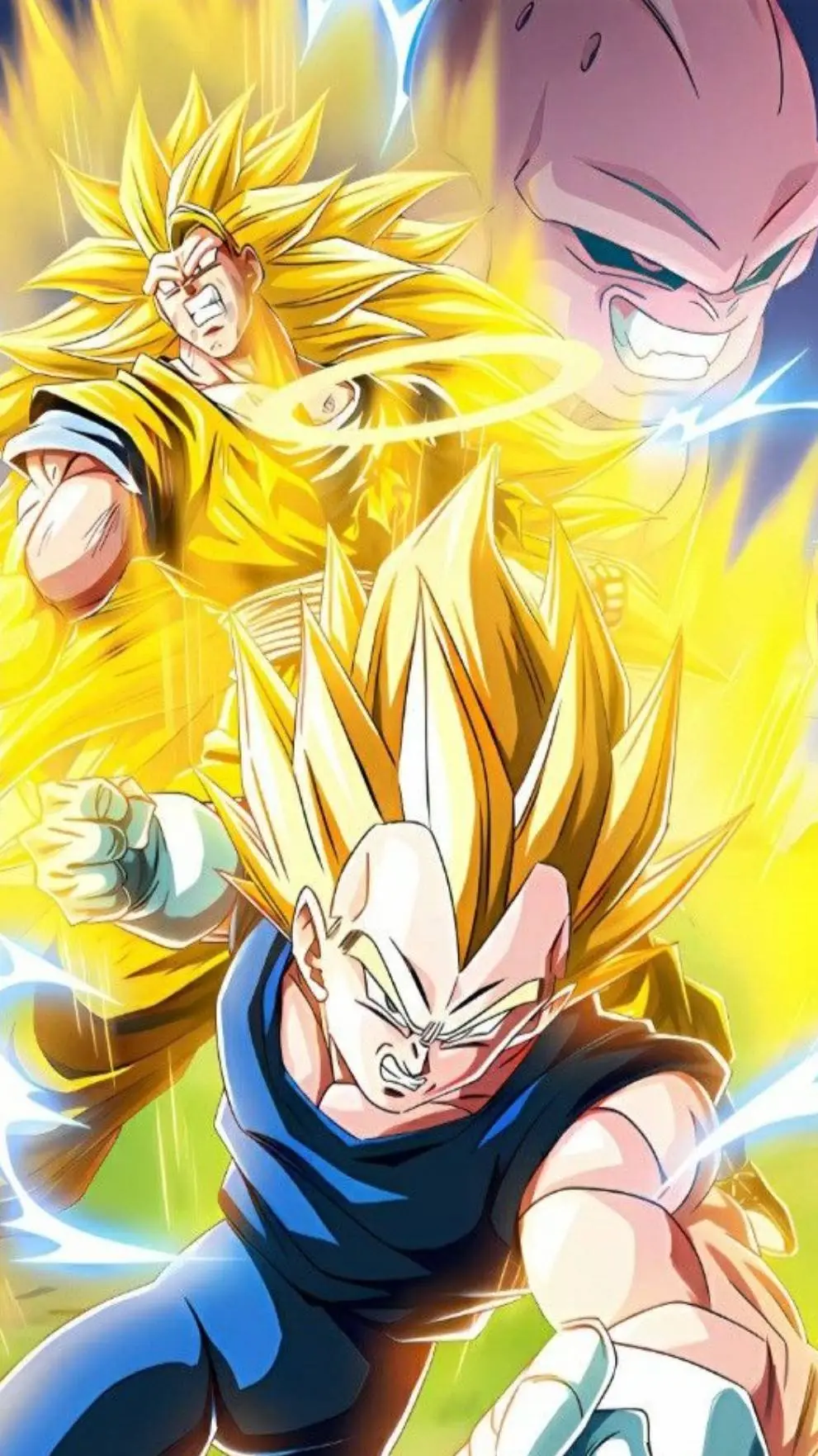 ai character: SSJ3 GOKU&VEGETA  background